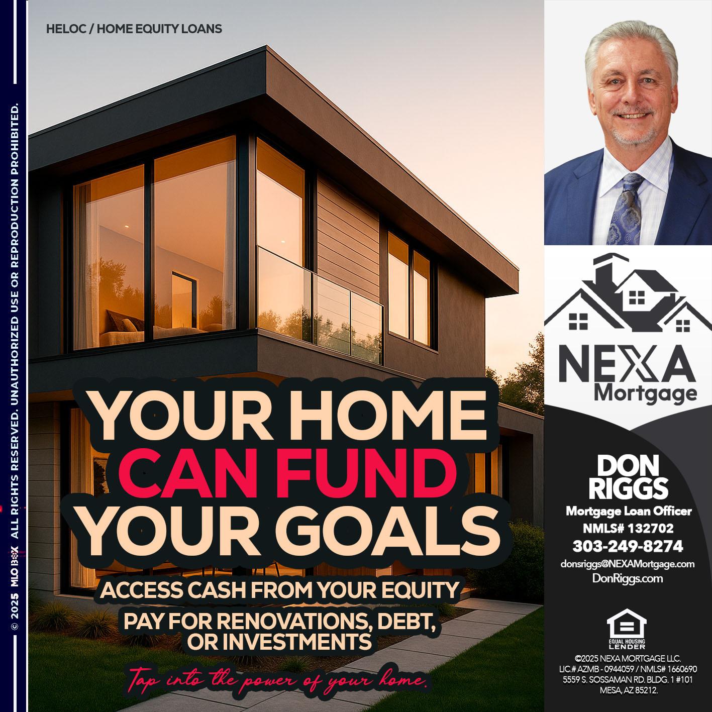 HELOC - Don S Riggs -Sr. Loan Officer | Recruiter