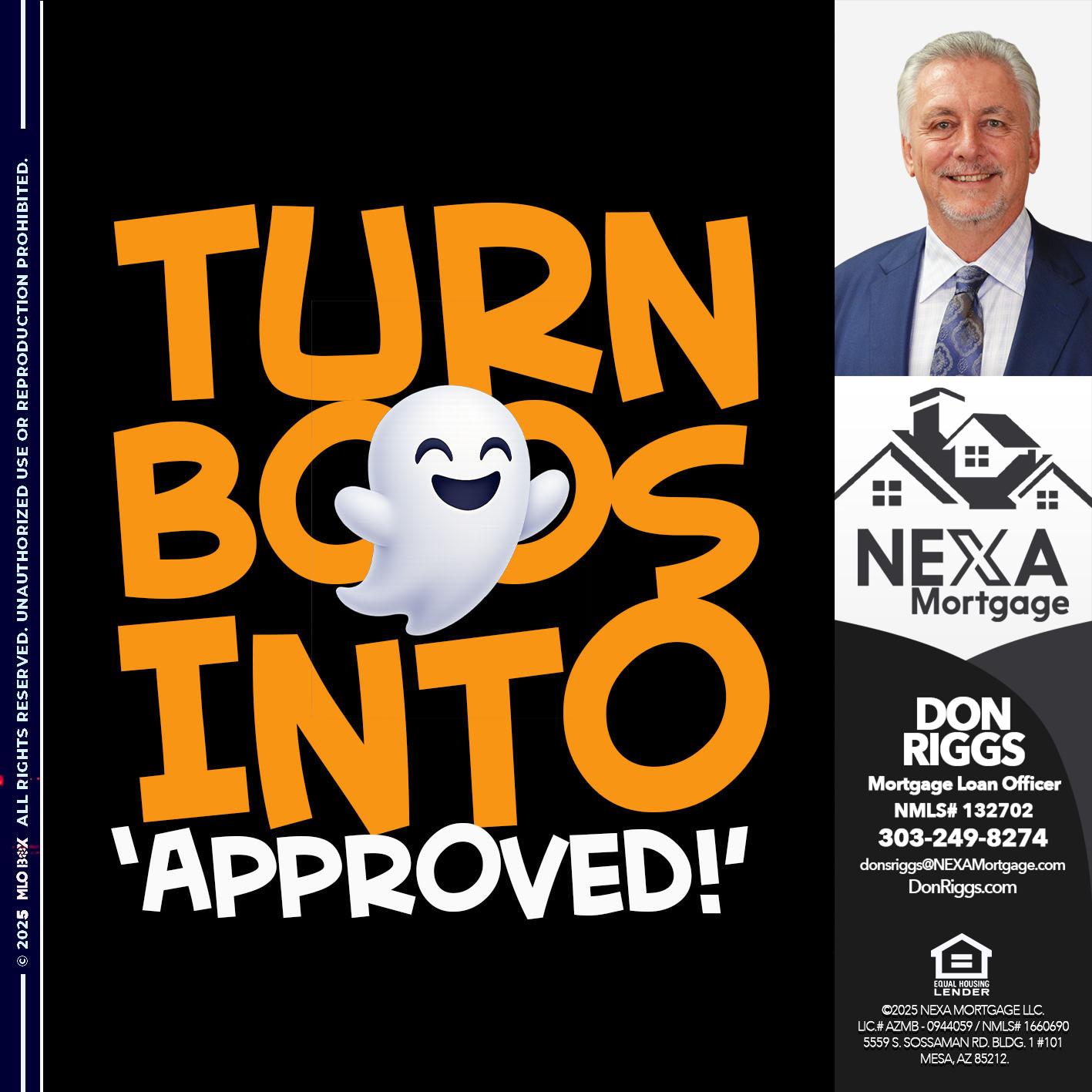 turn boos into - Don S Riggs -Sr. Loan Officer | Recruiter