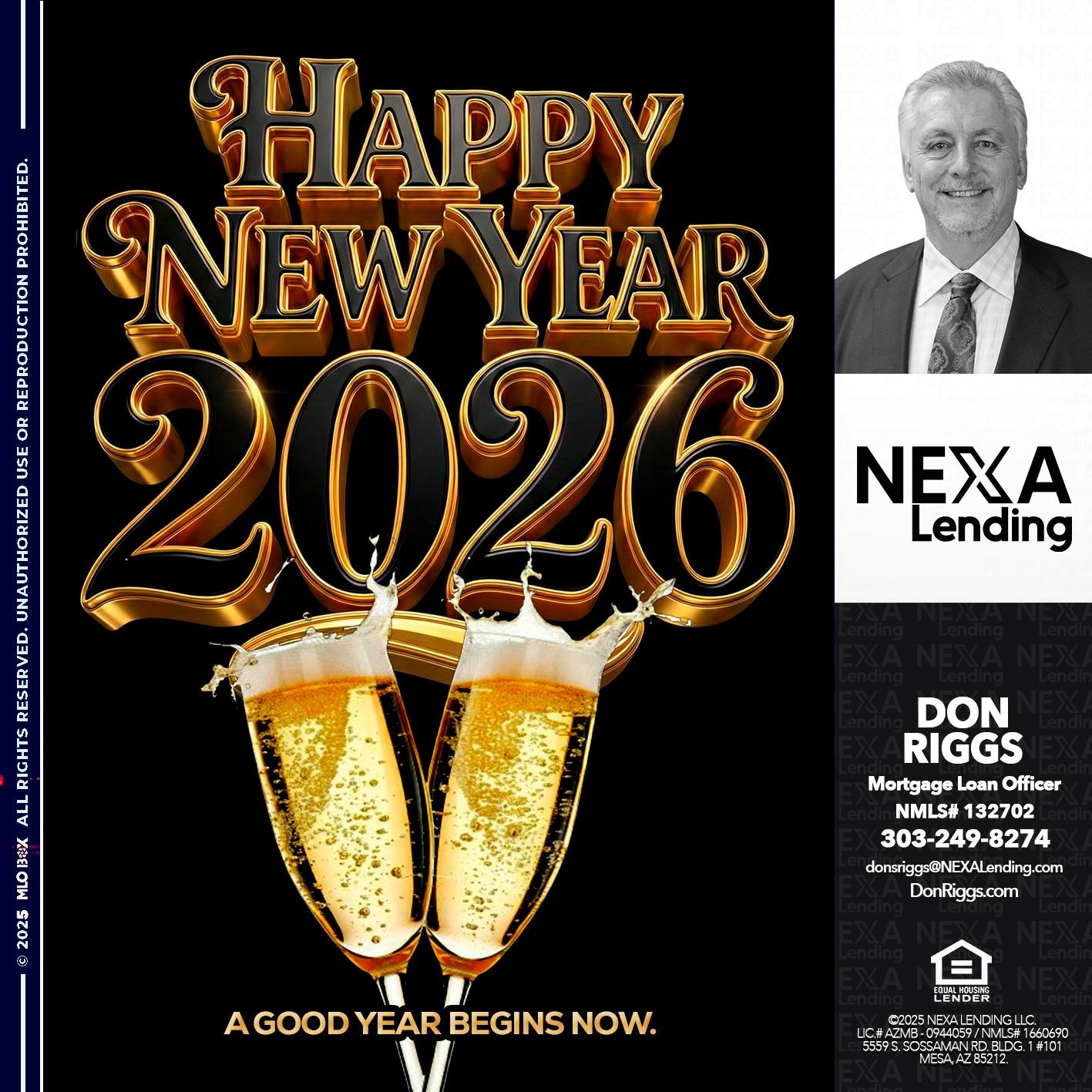 HAPPY NEW YEAR - Don S Riggs -Sr. Loan Officer | Recruiter