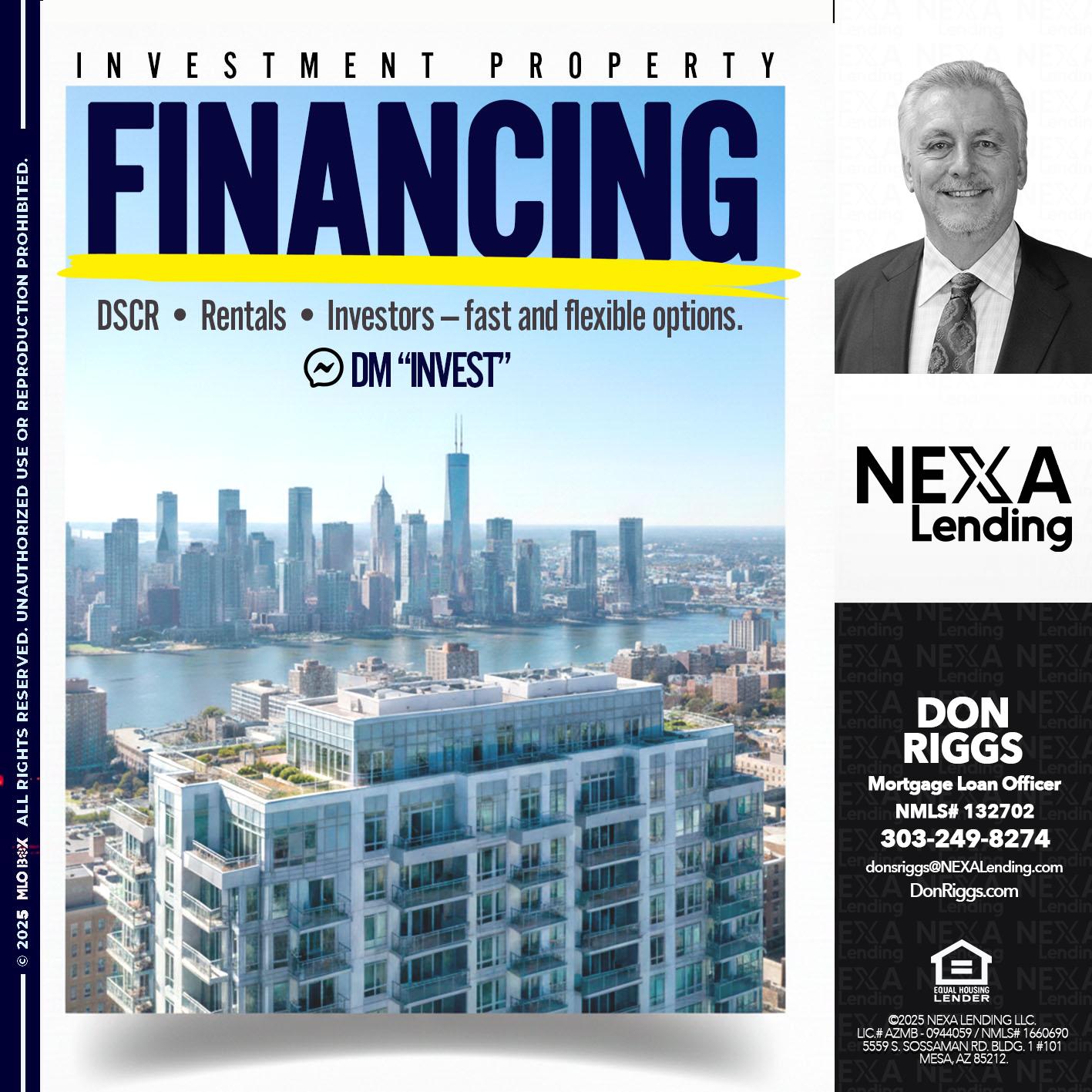 FINANCING - Don S Riggs -Sr. Loan Officer | Recruiter