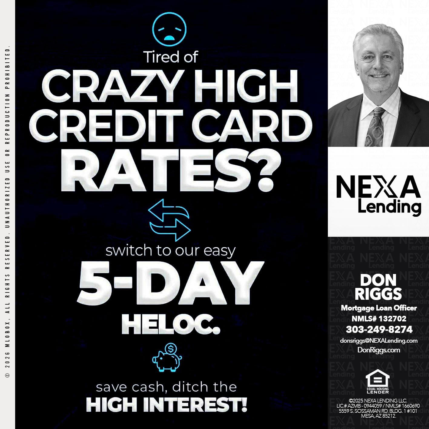 crazy high - Don S Riggs -Sr. Loan Officer | Recruiter