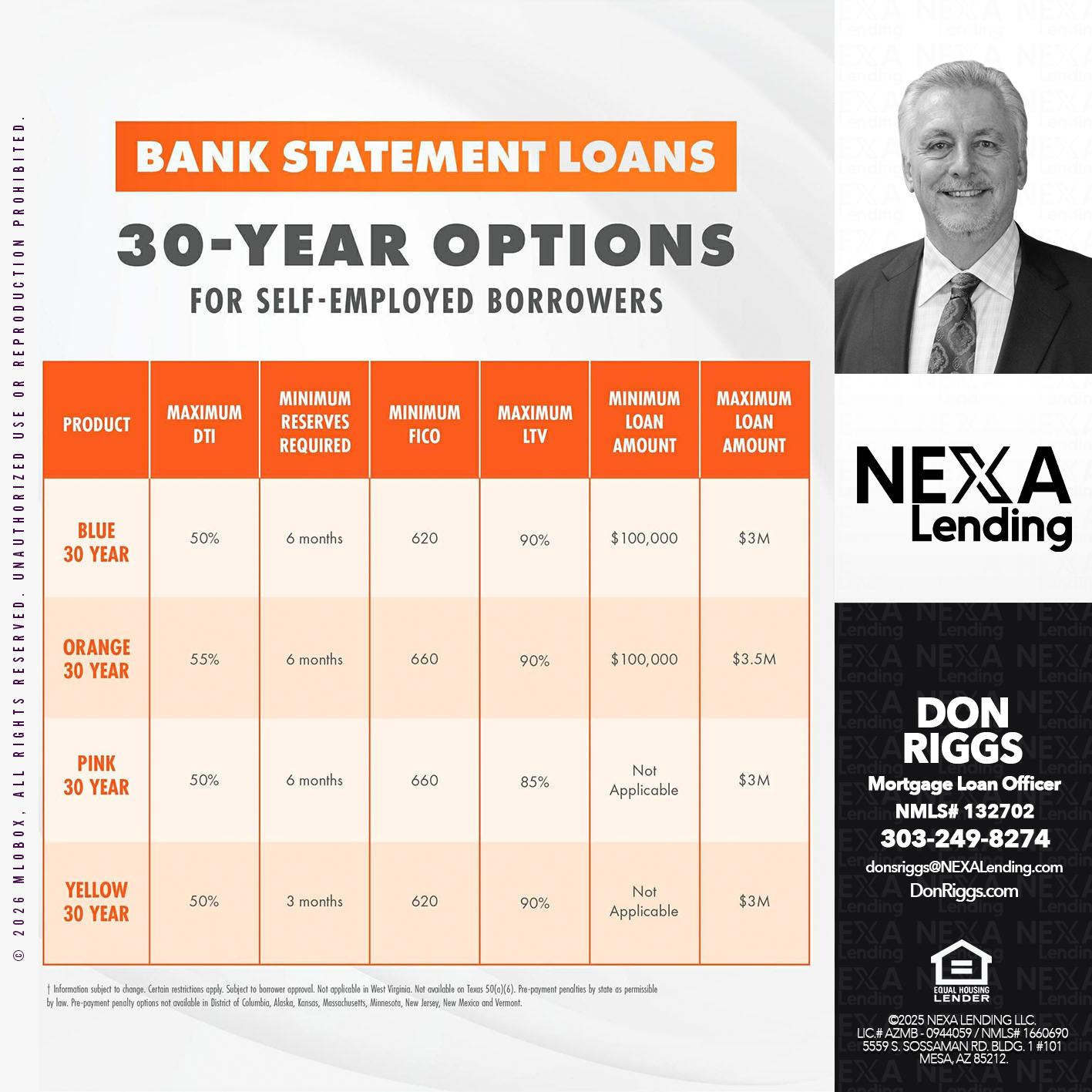 30 YEAR - Don S Riggs -Sr. Loan Officer | Recruiter