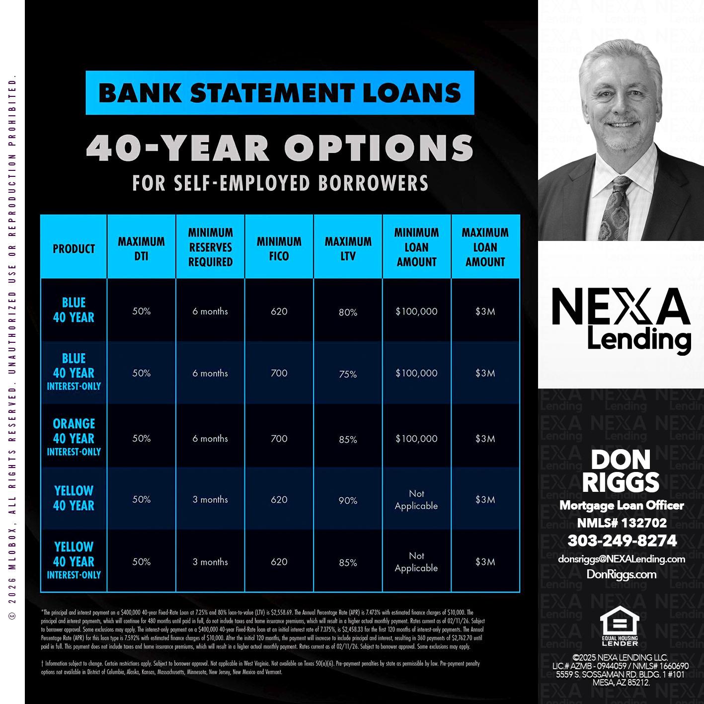 40 YRS - Don S Riggs -Sr. Loan Officer | Recruiter